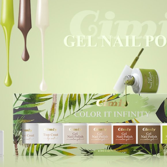 Gel Nail Polish - Set of 8 bottles - Non-Toxic - Picture 13 of 13